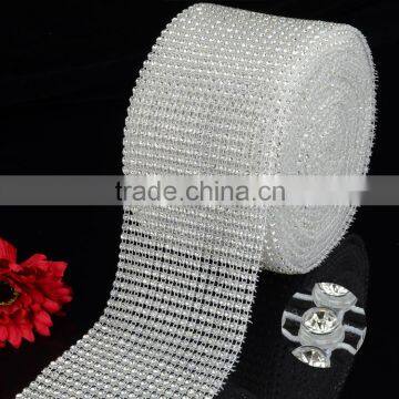 24 Rows Diamond Mesh Roll, Elastic Stretch Trimming Rhinestone Roll in China photo-5