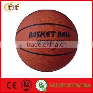 5# Orange basketball/sport rubber basketball made in china