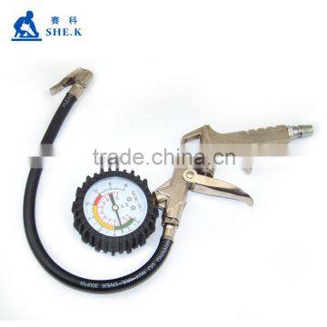 Gauge pressure gauge air inflation gun