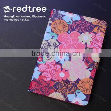 hot popular patterns pu leather functional tablet cover case