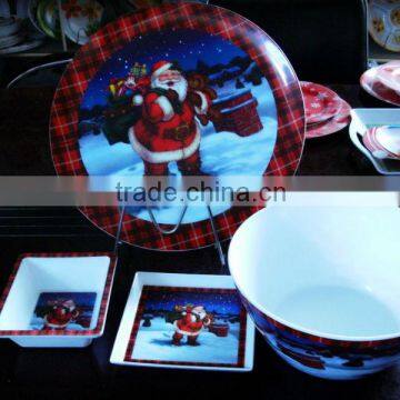 Melamine tableware sets for christmas holiday