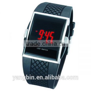 2015 hot silicone led digital watch LE00 from YB watch factory