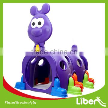 Indoor Outdoor Preschool Kids Happy Caterpillar Shaped Crawl and Climbing Structure