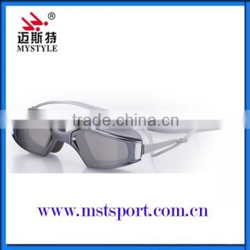 High quality mirrored silicone swimming goggles