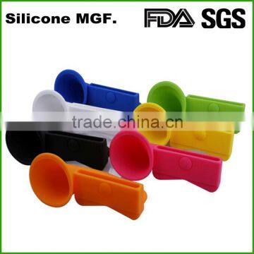 Hot Portable Soft Silicone Sound Amplifier Loud-speaker Horn Stand for IPhone 5 photo-2