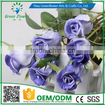 2016 Wholesale PU Latex Artificial Flowers Rose Real Touch Bouquet Weddings Bridal Decorations