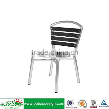 Modern Aluminum Frame Chair with Durawood Seat & Back