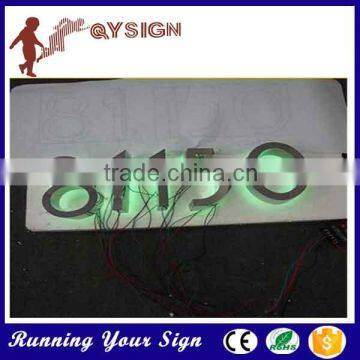 Hot sale 304 stainless steel led backlit letter