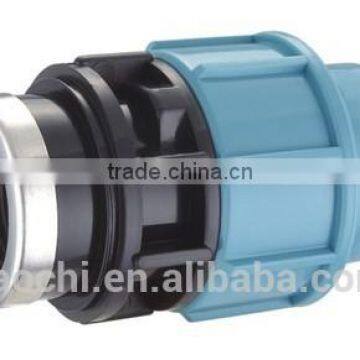 PP compression fitting thread female coupling