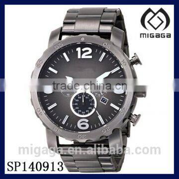 Men's Chronograph Smoke Satin Plating Stainless Steel Watch