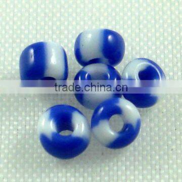 handmade lampwork flat round glass beads artificial facet crystal loose beads