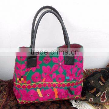 Banjara Floral Handbag with old embroidery