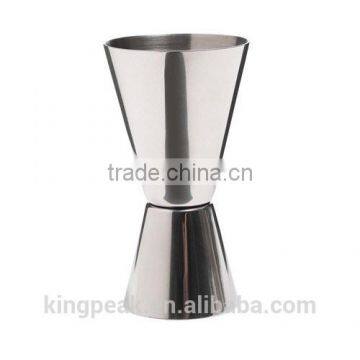 2015 Best Stainless steel cocktail shaker/Stainless Steel Dual Measure Spirit Measuring Cup/cocktail shaker stainless steel