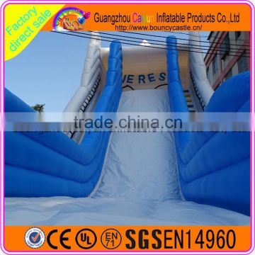 Giant inflatable plastic dry slide for amusement park