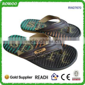 new design EVA injection slipper, newest design eva slippers men, printed eva slipper men