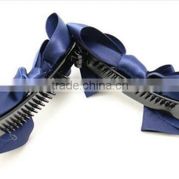 Wholesale Price Fabric Make Hair Bow Banana Clip Hair Accessories Wholesale photo-4