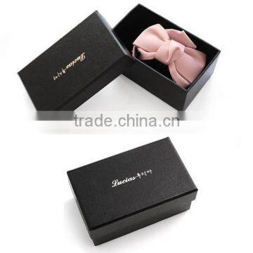 print logo custom black gift box tie box packaging