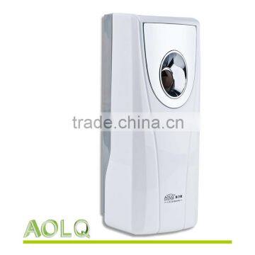 Container for air freshener,ABS plastic automatic toilet perfume dispenser,hanging refillable auto air purifier