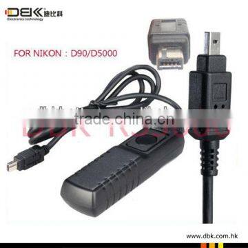 RS-3006 Cable Style Remote Switch For Nikon D90, D5000, D7000, D3100, D5100