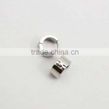 Top Quality 15*15mm Silver Stainless Steel Fashion Stud Earrings photo-2