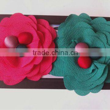 2013 New design DIY handmade ribbon flower fruit three button H-167