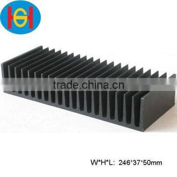 Black anodized extrusion aluminum led heat sink