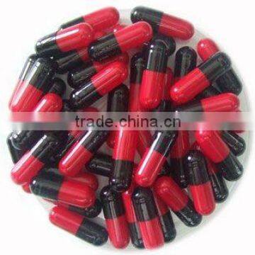 Black/Red Hard Gelatin Empty Capsule