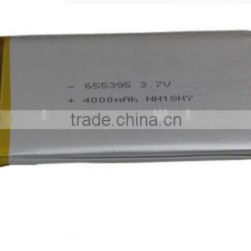 lithium polymer battery 3.7v with 4000mah