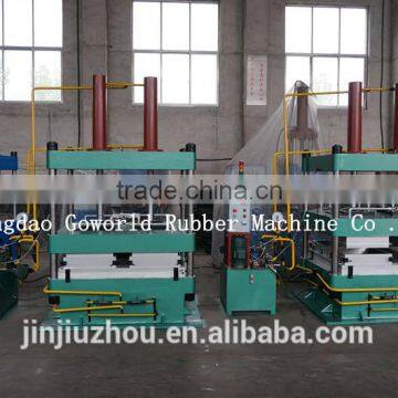 Automatic Rubber Flooring Tiles Making Equipment / Outdoor Rubber Tile Press Machine