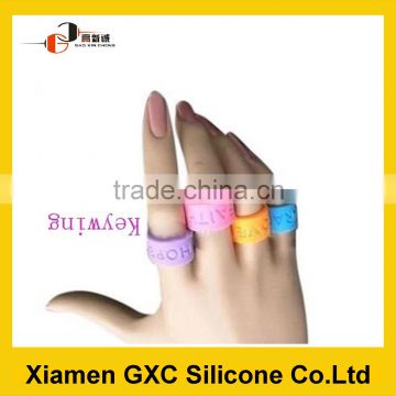 promotion silicone rubber finger ring