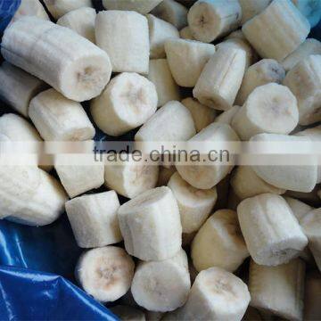 IQF Frozen style banana cuts cubes