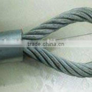 Pressed wire rope sling