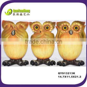 Cute resin harvest owl &arvest fall decoration craft