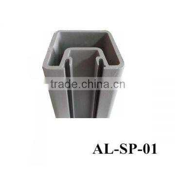 Aluminum Square Post 90 Degree With Plastic Insert to Hold Glass photo-4