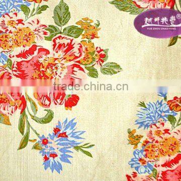 woven twill 100%cotton printed velveteen fabric for bedding