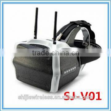 SJ-V01 FPV video goggles HD headset video glass with 40CH and diversity receiver