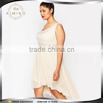 Clothes One Shoulder Chiffon Plus Size Dress XXXL Fat Women