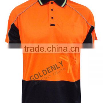 T/C Men's HI-VISI S/S safety polo shirt