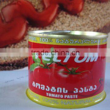 China supplier double concentrated 70g-3kg canned tomato paste and tomato ketchup