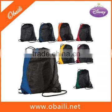 fashion polyester christmas drawstring bag,tring bag,backpack bag