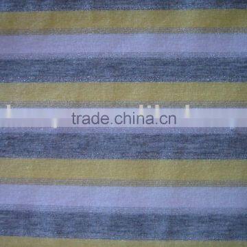 T/R Spandex Jersey Metallic Yarn Dyed Fabric