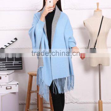 Fashion Comfortable warm real pure Cashmere Print Double sided Scarves winter shawl women lady