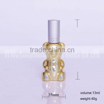 13ml Gold/Silver Bear Style Empty Refillable Perfume Spray Glass Bottle ,Atomizer Bottles