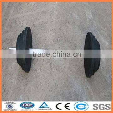 pvc rubber barbell