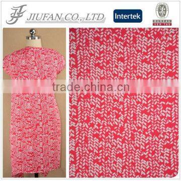 Jiufan Textile Plain Woven Printed Georgette Fabric 100% Polyester Soft Touch Fabric