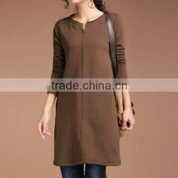 Women plain long T shirt