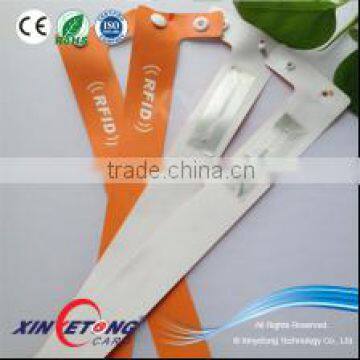 PVC RFID Wristband /One-off RFID Tag / Smart wristband with Chip