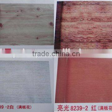 heat transfer film, hot stamping foil, cold glue laminating film for PVC panels