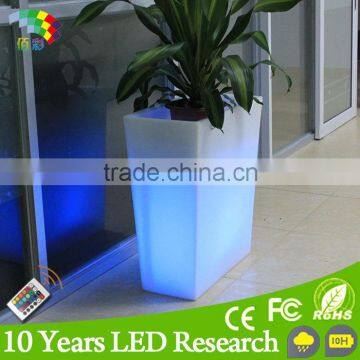 Wireless battery operated led flower pot, Vase led light base