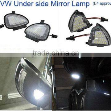 Exterior car lighting LED Mirror Bottom light for V.W Golf6/Cabriolet/Touran